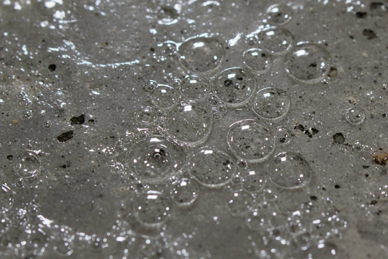 Close-up of textured epoxy surface
